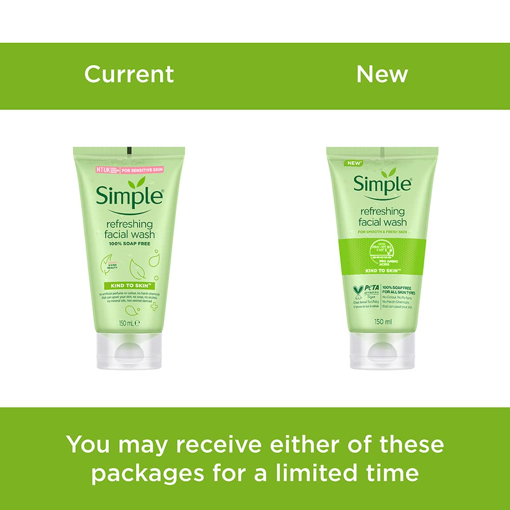 Simple Refreshing Facial Wash Gel 150 ml