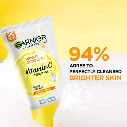Garnier Bright Complete Vitamine C Face Wash 100 ml