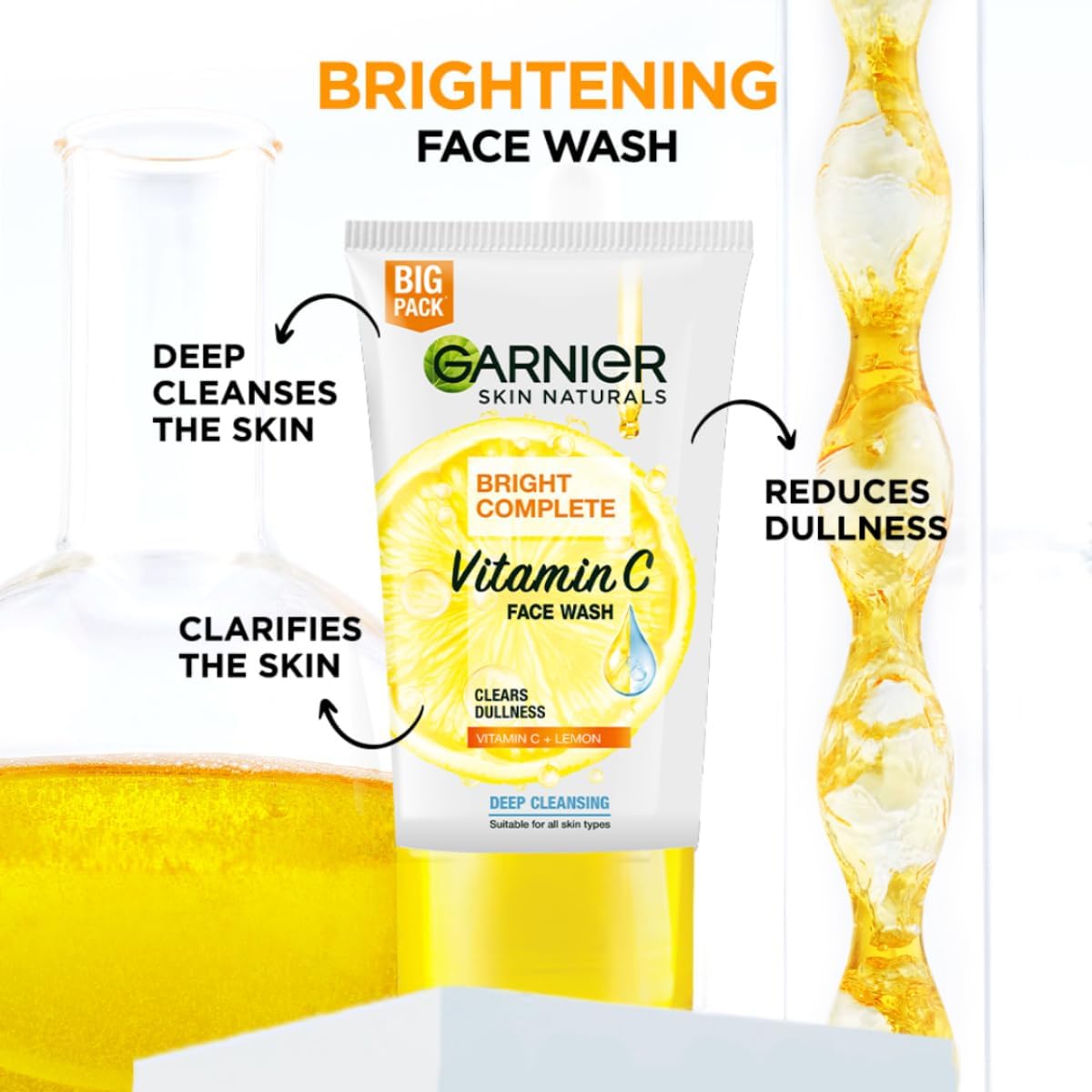 Garnier Bright Complete Vitamine C Face Wash 100 ml