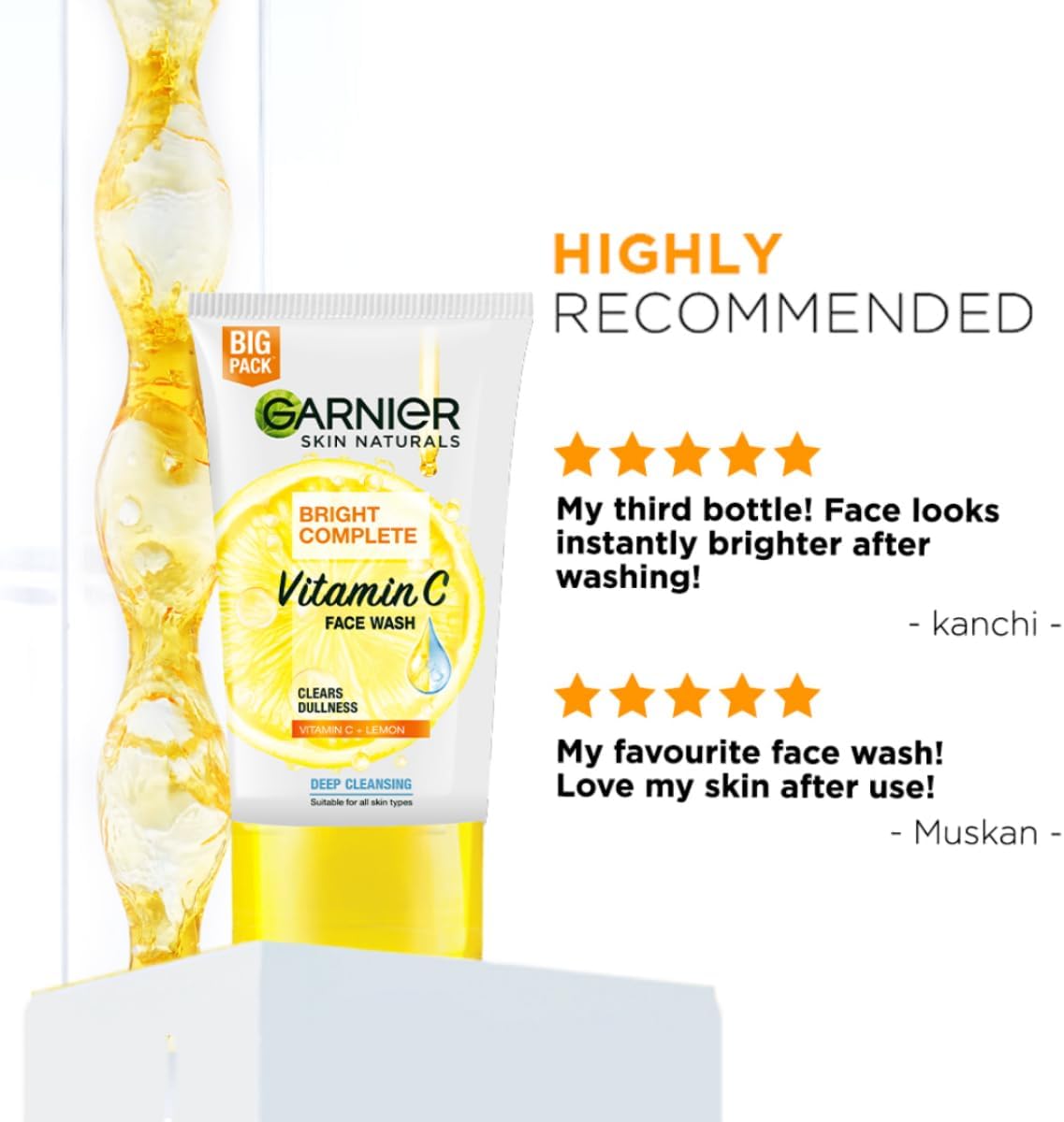 Garnier Bright Complete Vitamine C Face Wash 100 ml