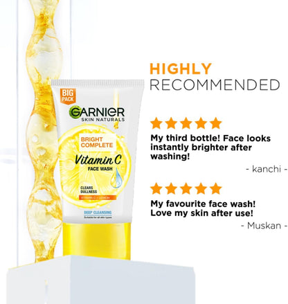 Garnier Bright Complete Vitamine C Face Wash 100 ml