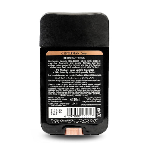 Yardley Deodorant Stick Lagacy 50 ml