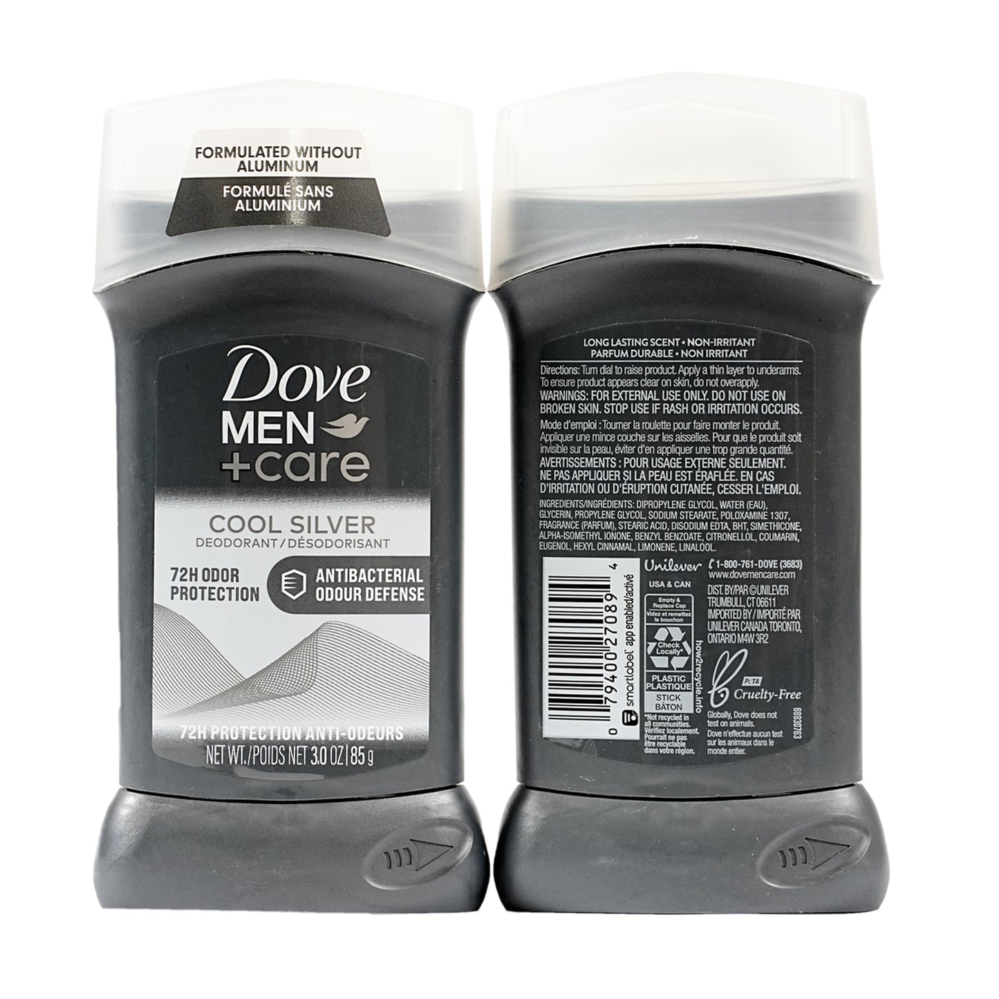 Dove Men Deodorant Stick Cool Silver 85 g