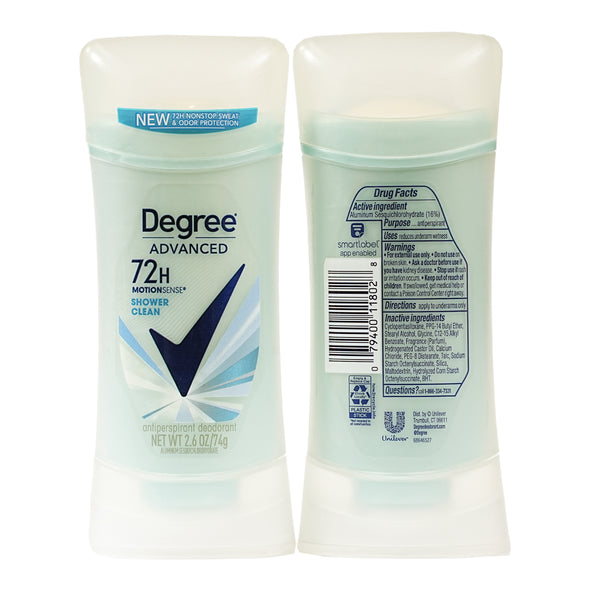 Degree Deodorant Stick Shower Clean 74 gm