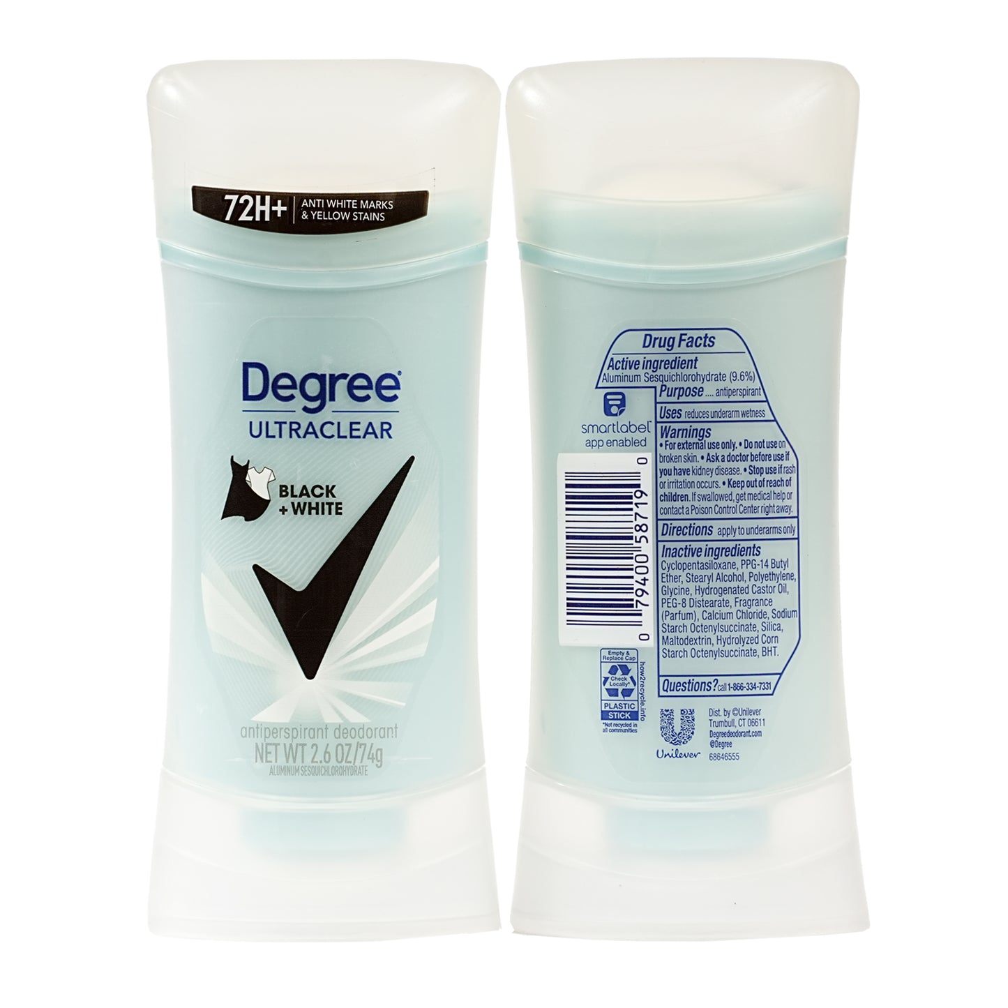 Degree Deodorant Stick Black & White 74 gm