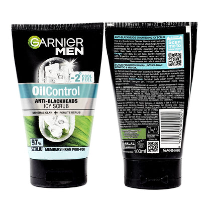 Garnier Men Oil Control Icy Scrub 100 ml