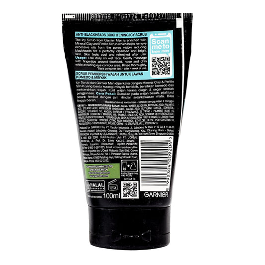 Garnier Men Oil Control Icy Scrub 100 ml