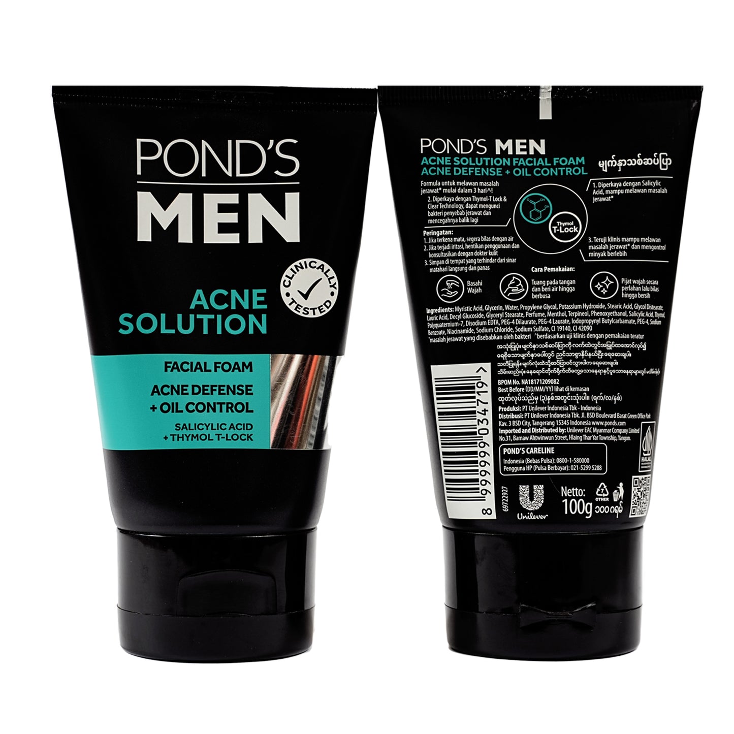 Pond's Men Acne Solution Facial Foam 100 gm