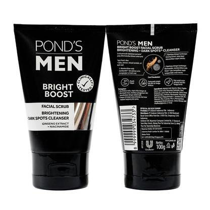 Pond's Men Bright Boost Facial Scrub 100 gm