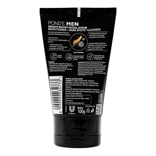 Pond's Men Bright Boost Facial Scrub 100 gm