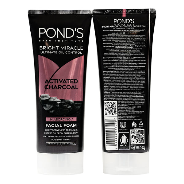 Pond's Activated Charcoal Facial Foam 100 gm