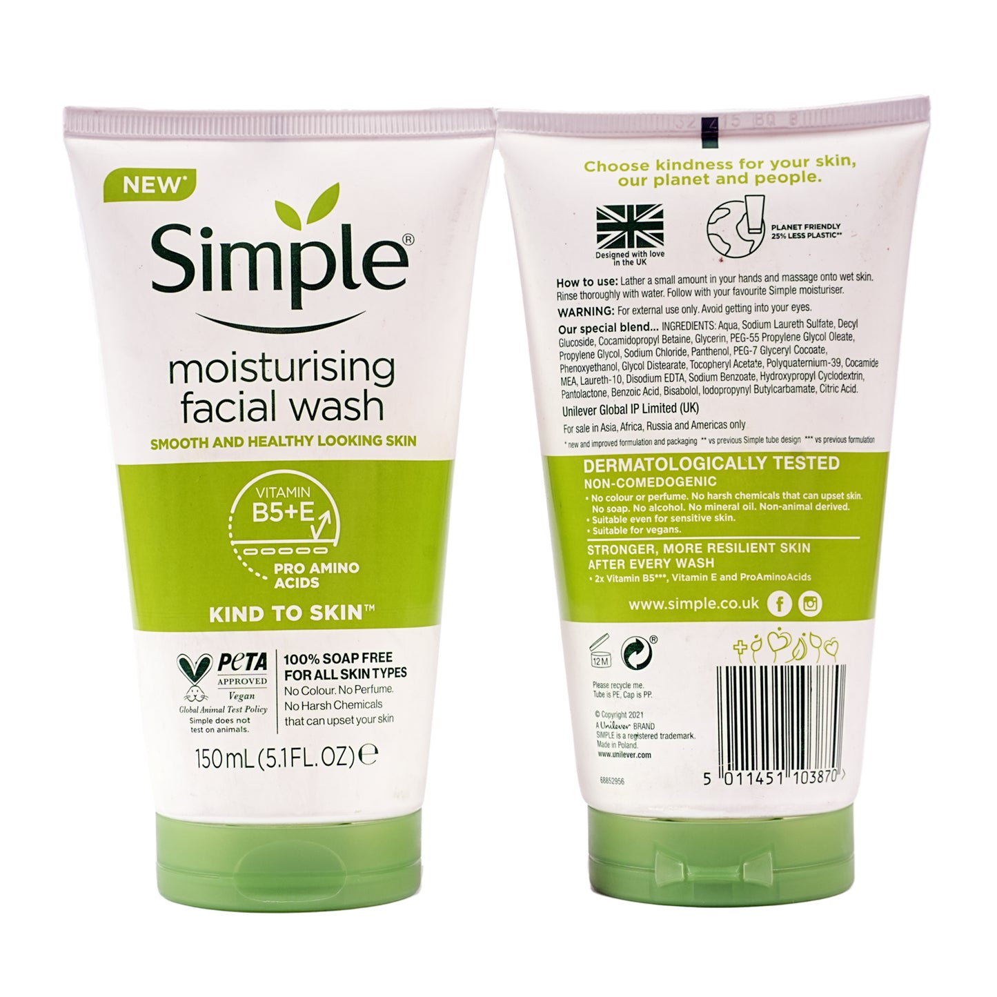 Simple Moisturising Facial Wash 150 ml