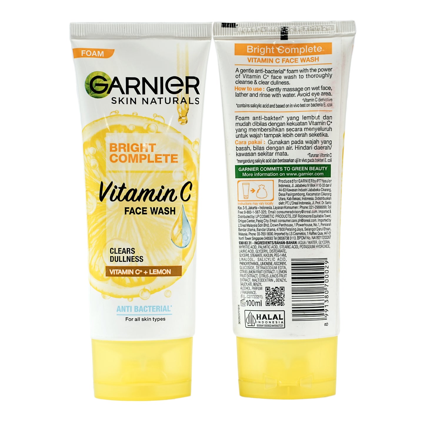 Garnier Bright Complete Vitamine C Face Wash 100 ml