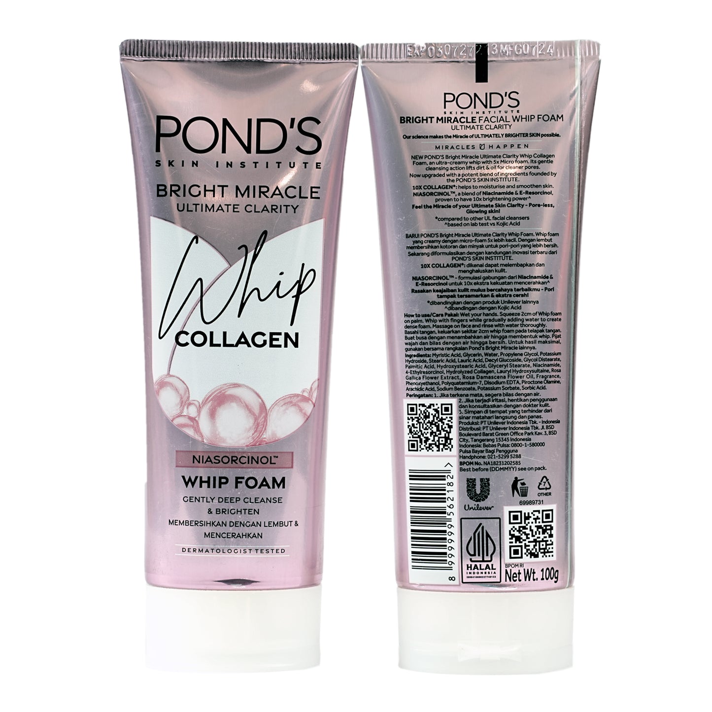 Pond's Ultimate Clarity Collagen Whipe Foam  100 gm