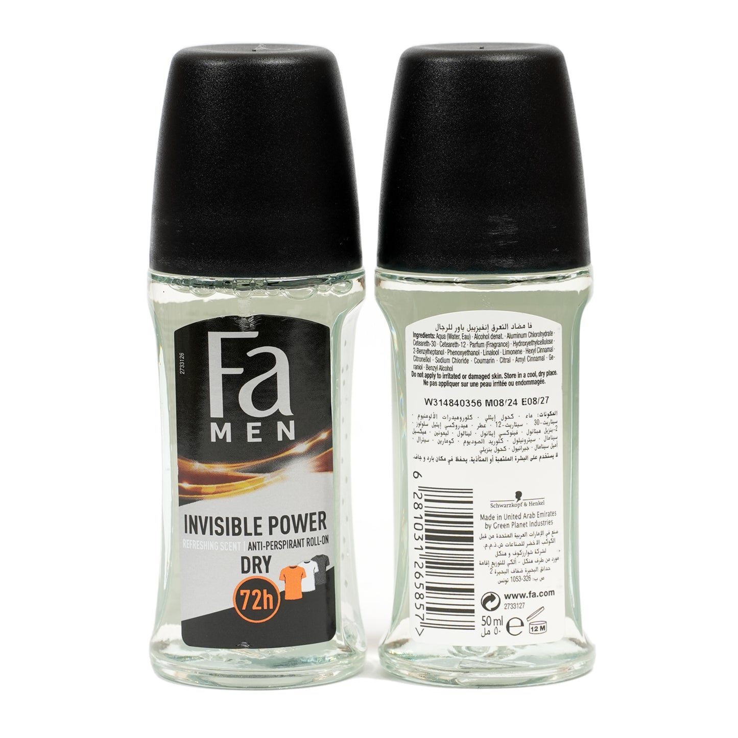 FA Men Roll On Invisible Power 50 ml