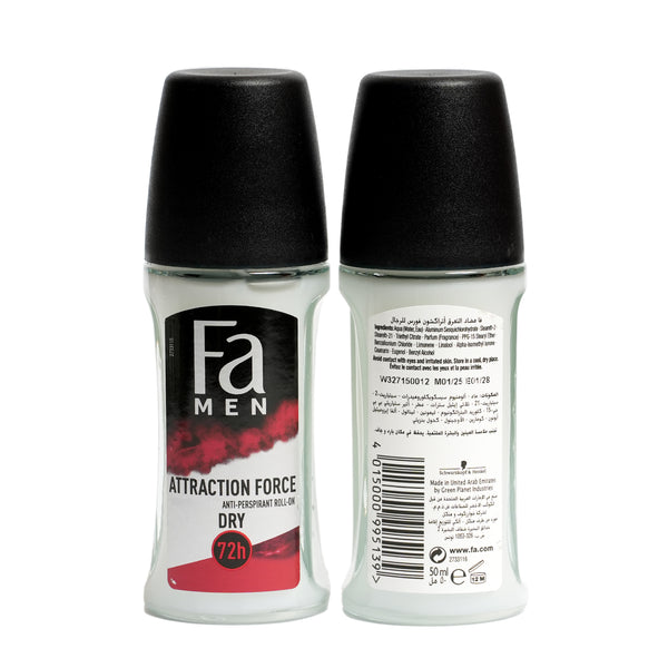 FA Men Roll On Attraction Force 50 ml