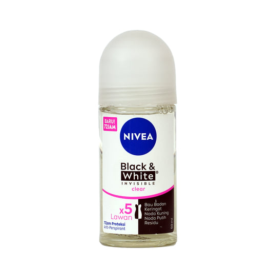 Nivea Roll On Black & White Clear 50 ml