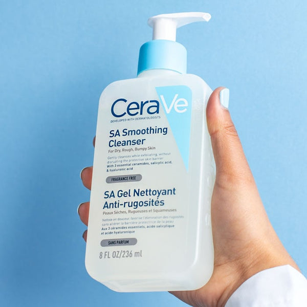 CeraVe Fragrance Free SA Smoothing Cleanser, For Dry, Rough & Bumpy Skin, 236ml